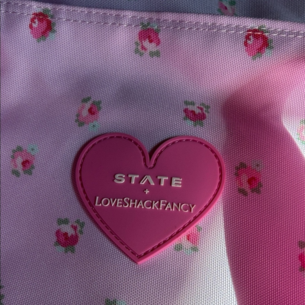STATE x LoveShackFancy Pink Floral Travel Bag - Picture 3 of 5